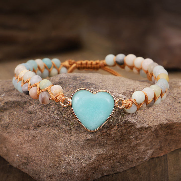 Natural Turquoise Heart Bracelet - image 5