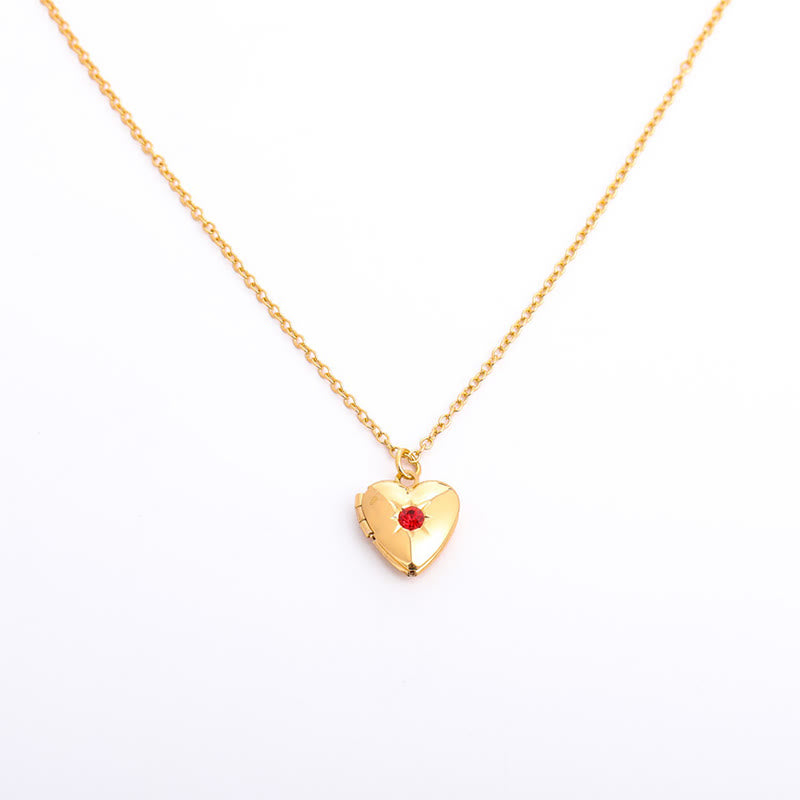 Olivenorma "Shine in My Heart"-Birthstone Heart Album Gift Card  Necklace - image 16