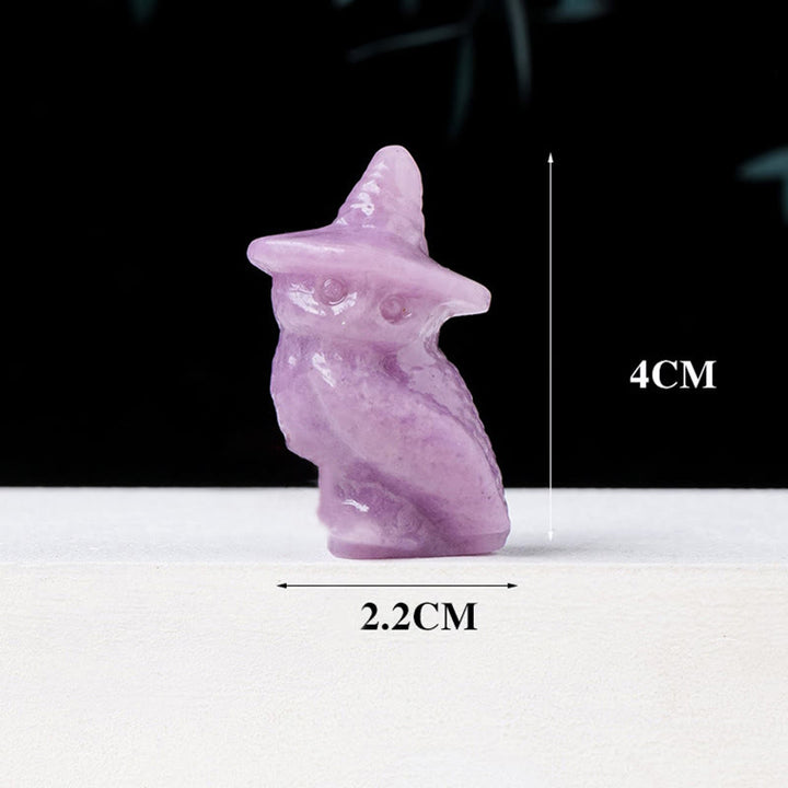 Olivenorma Halloween Crystal Owl Carving Gemstone Decoration - image 28