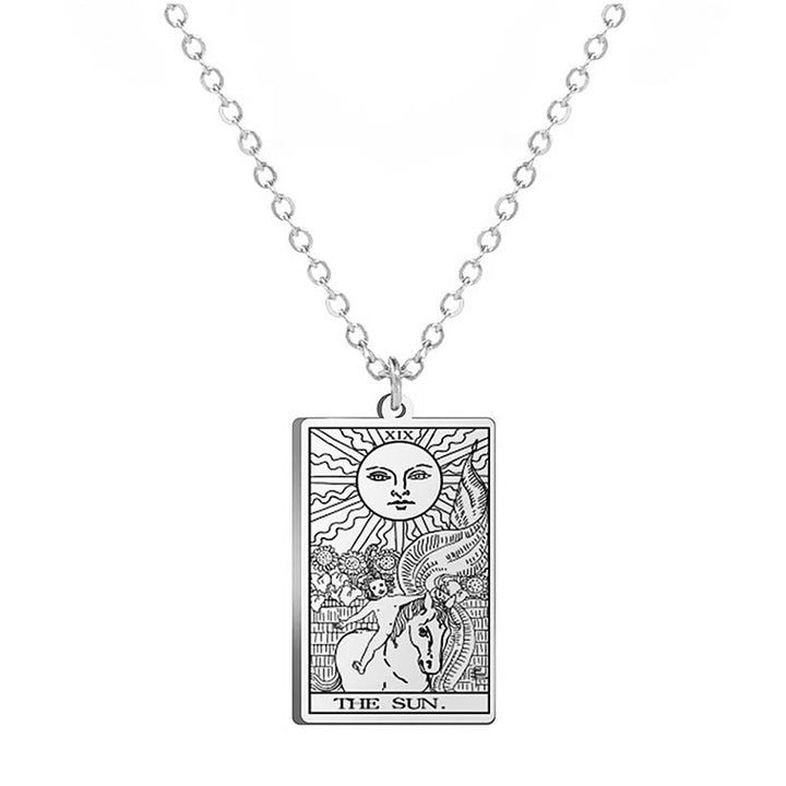 Olivenorma Stainless Steel Tarot Necklaces - THE SUN - image 6