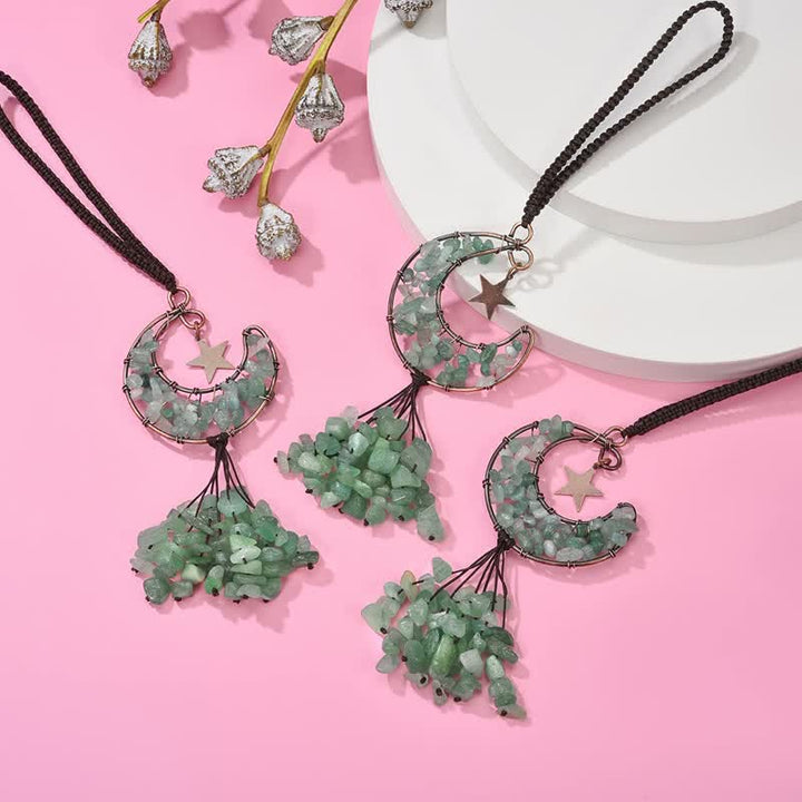 Olivenorma Moon And Star Chakra Crystal Wind Chime - image 20