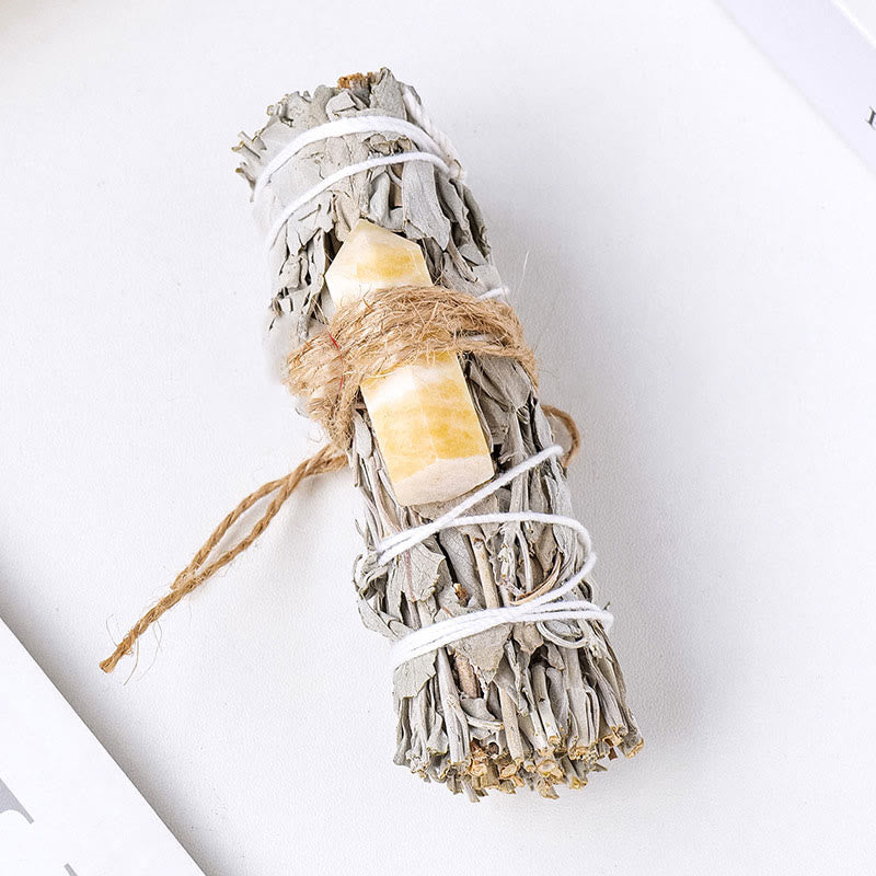 Olivenorma White Sage Hexagonal Prism Crystal Aromatherapy Gemstone Decoration - Yellow Aventurine - image 25