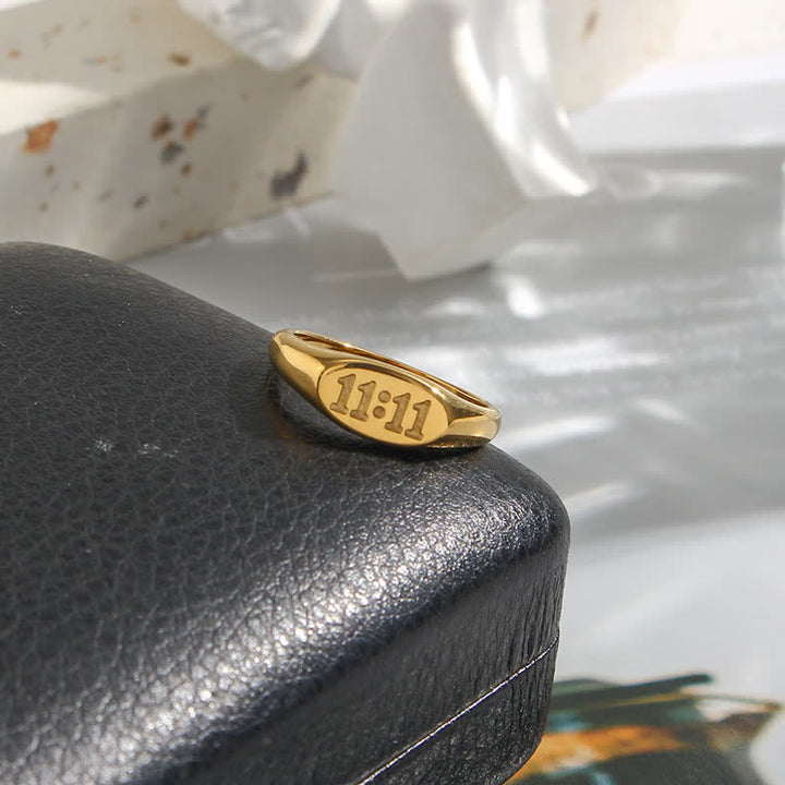 Olivenorma 11:11 Angel Number Dainty Necklace And Ring - image 19