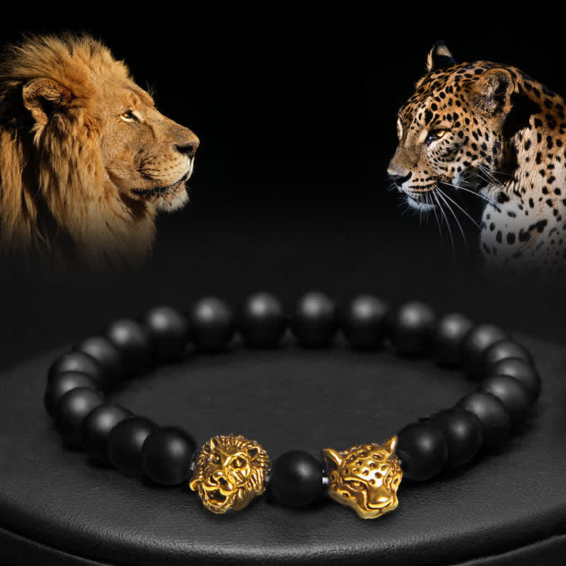 Olivenorma Tiger Eye Lion Panther Beads Bracelet - Black Tourmaline - image 12