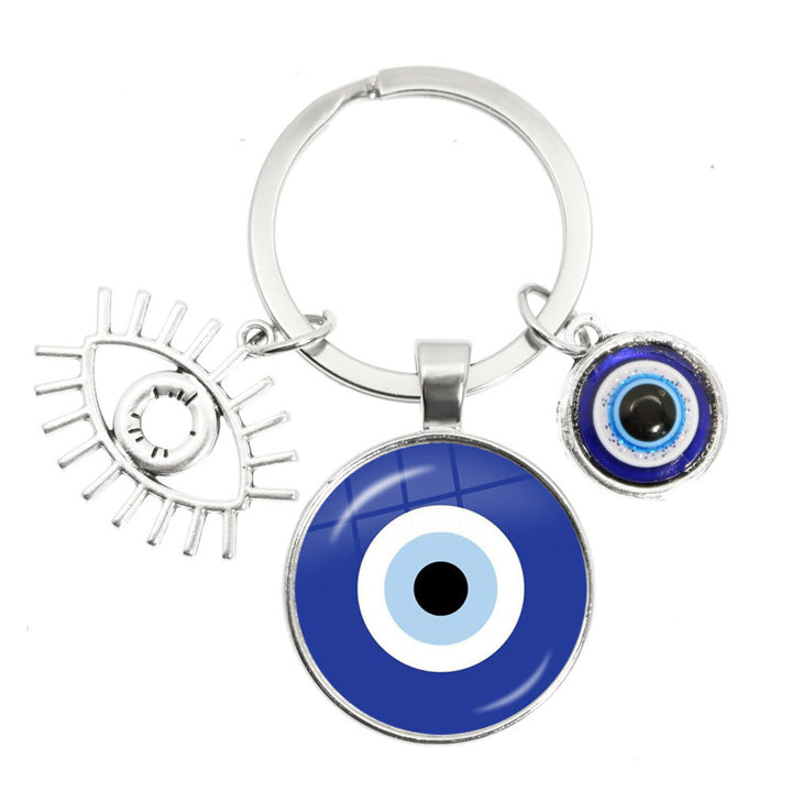 Olivenorma Blue Evil Eye Hamsa Epoxy Keychain - Evil Eye#2 - image 1