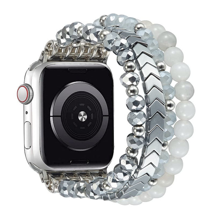 Olivenorma Alloy Arrow Crystal Beaded Watch Strap Bracelet - image 7