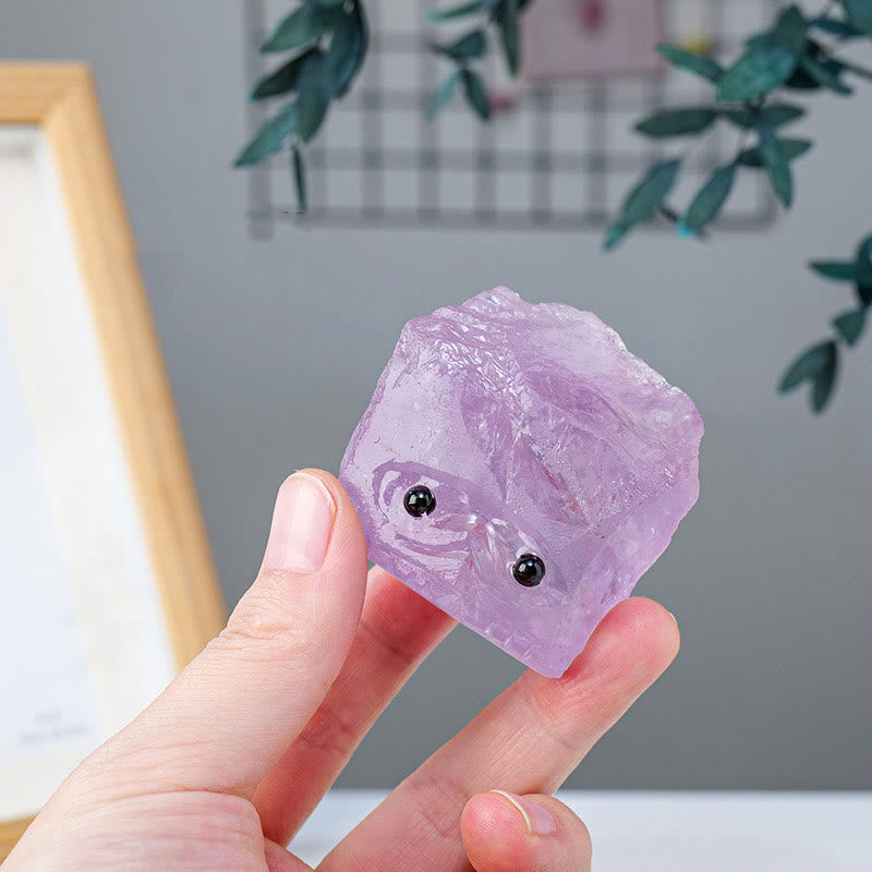 Olivenorma Natural Crystal Rough Stone Elf Hedgehog Gemstone Decoration - image 9