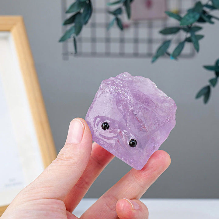 Olivenorma Natural Crystal Rough Stone Elf Hedgehog Gemstone Decoration - image 9