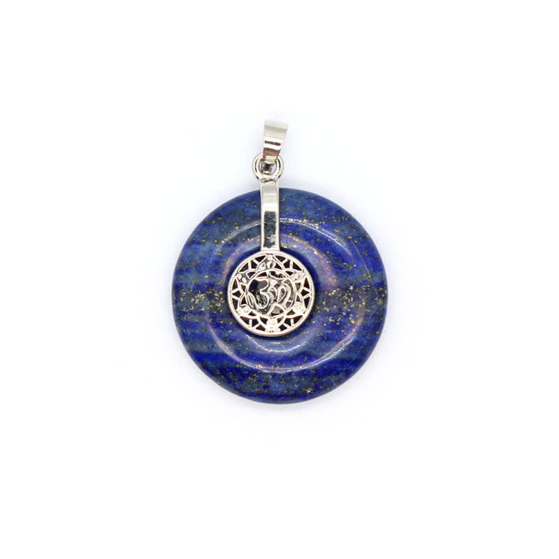 Olivenorma Natural Crystal Peace Buckle Tree Of Life Necklace - Lapis Lazuli - OM - image 35