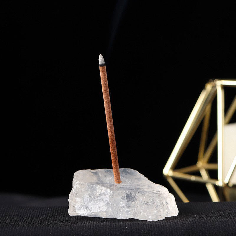 Olivenorma Crystal Raw Stone Incense Stick Holder Gemstone Decoration - image 1