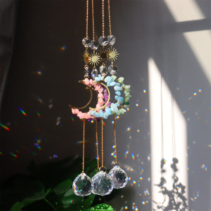 Olivenorma Moon Suncatcher Wall Hanging Wind Chime - image 0