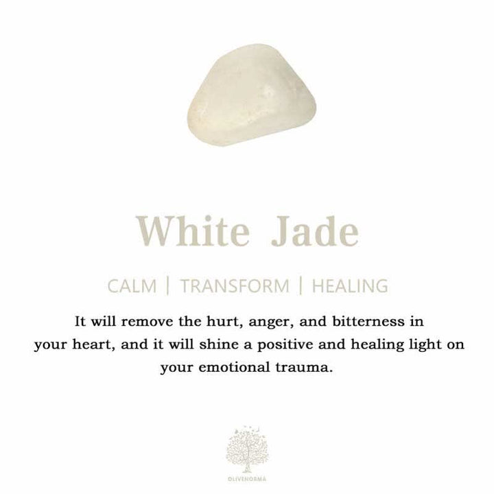 Olivenorma White Jade With Black Tourmaline Leaf Orgone Pyramid  - image 5