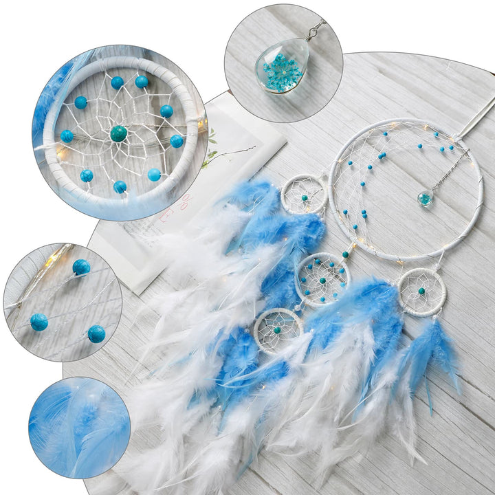 Olivenorma Half Circle Moon Decor With Lights Dream Catcher - image 11