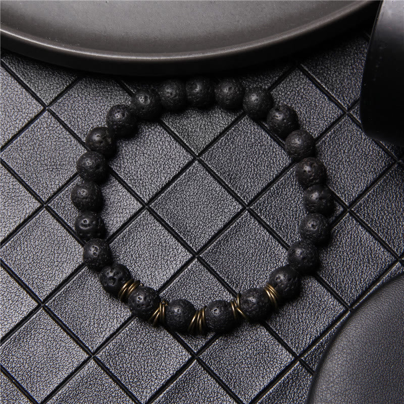 Olivenorma Polished Natural Stone 8mm Bead Stretch Yoga Bracelet - image 16