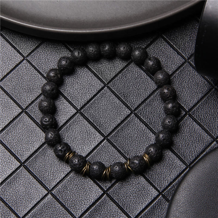 Olivenorma Polished Natural Stone 8mm Bead Stretch Yoga Bracelet - image 16