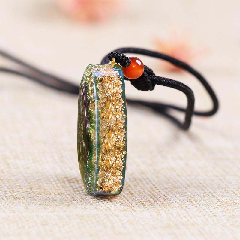 Olivenorma Peridot Metatron's Cube Symbol Necklace - image 2