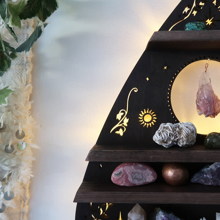 Inverted Moon Heart Crystal Shelf - image 3