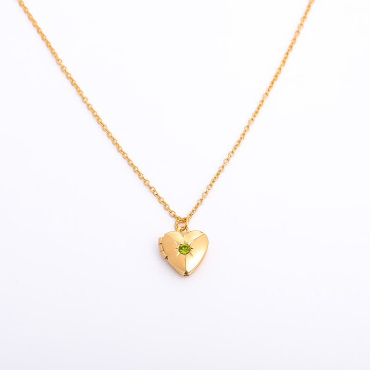 Olivenorma "Shine in My Heart"-Birthstone Heart Album Gift Card  Necklace - image 32