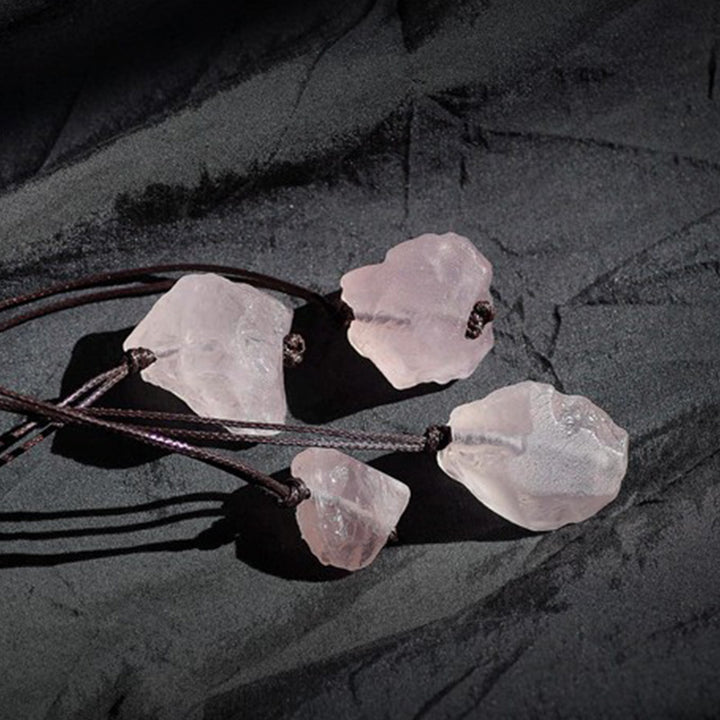 Natural Rose Quartz Gemstone Neclace - image 4