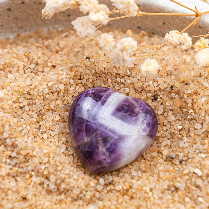 Olivenorma Amethyst Protection Crystal Heart - image 1