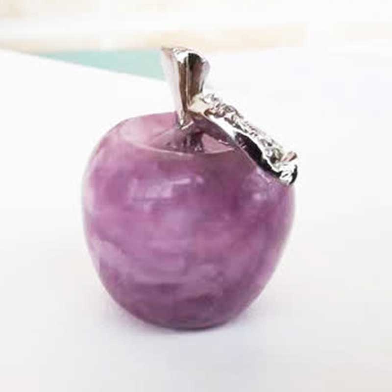 Olivenorma Peace Fruit Apple Gemstone Decoration - Charoite - image 17