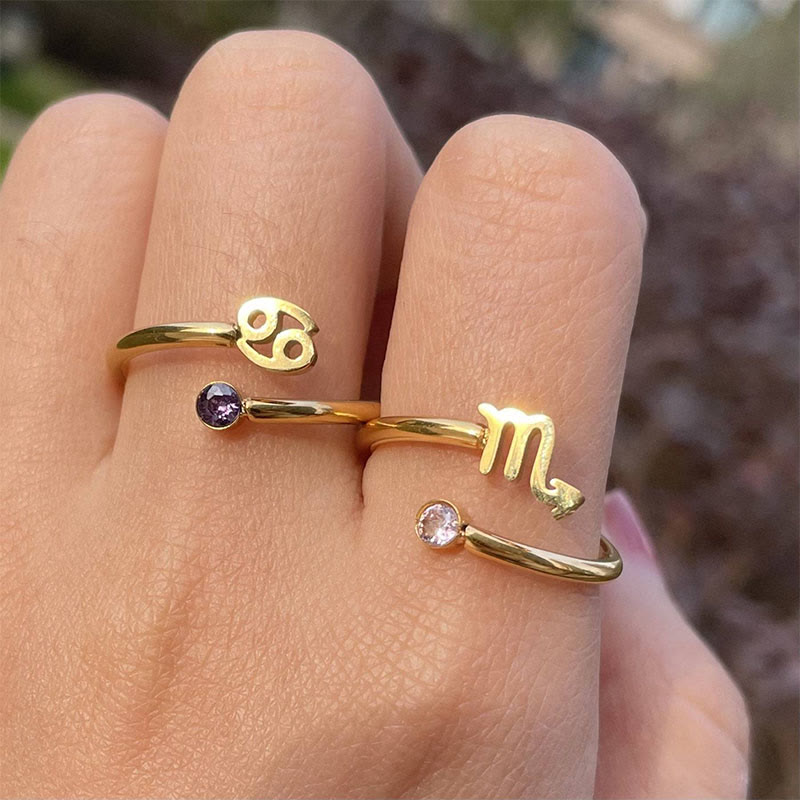 Olivenorma Zodiac Birthstone Gift Card Ring - image 28