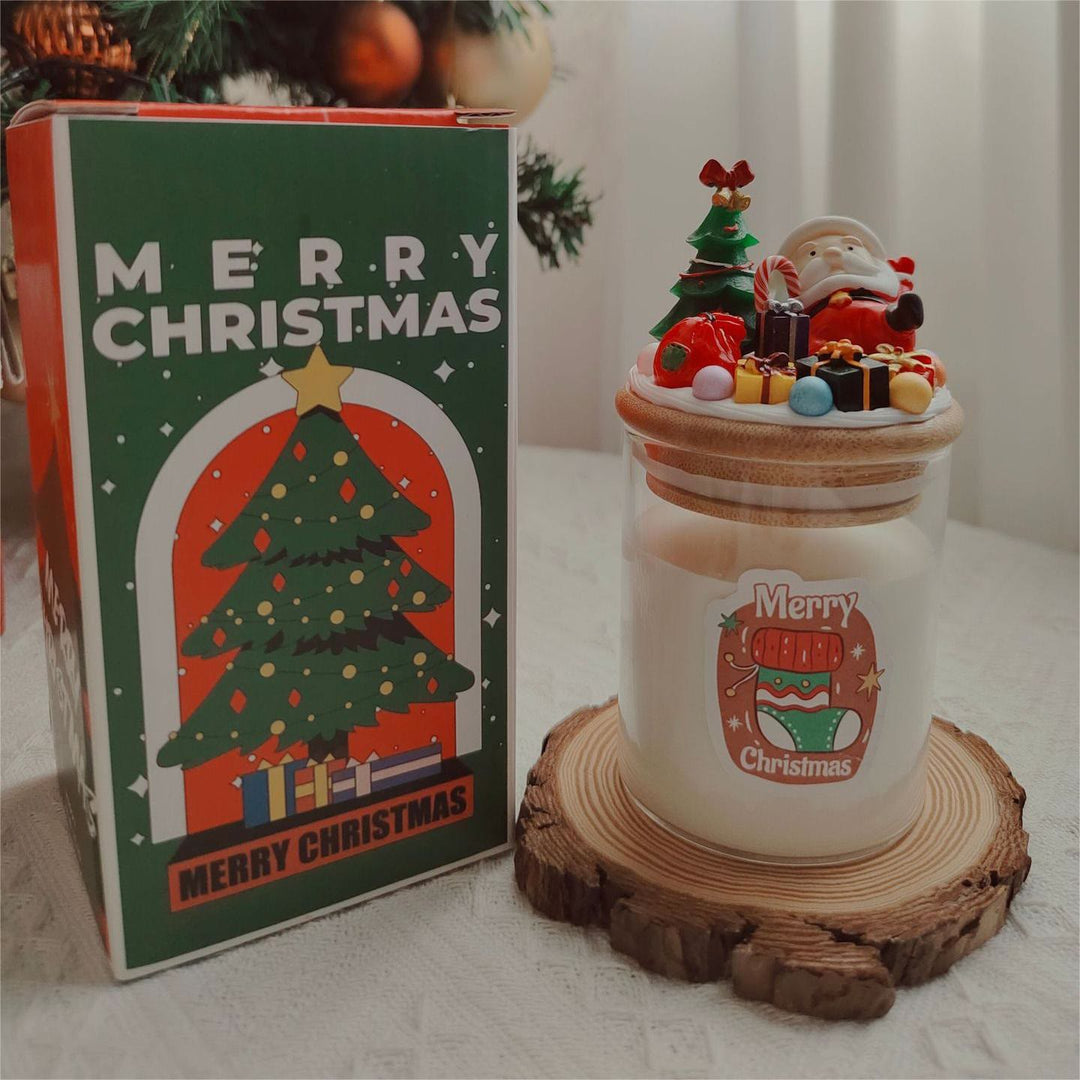 Olivenorma Christmas Santa Decor Candle - Cup Christmas Tree Santa-6.5*14cm - image 15