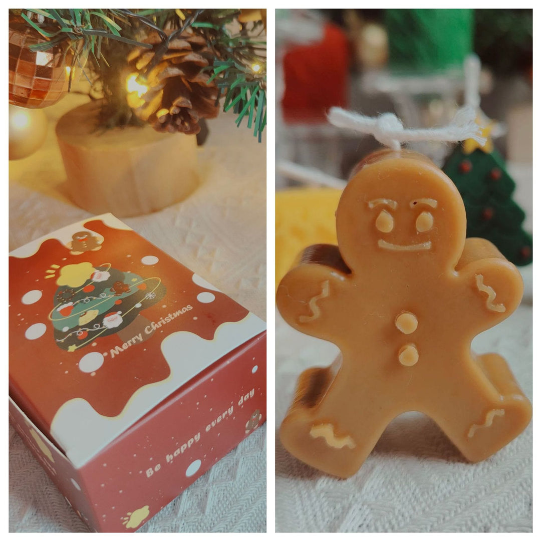 Olivenorma Christmas Cake Cookie Model Candle - Big Gingerbread Man-7*5.3*2.8cm - image 8