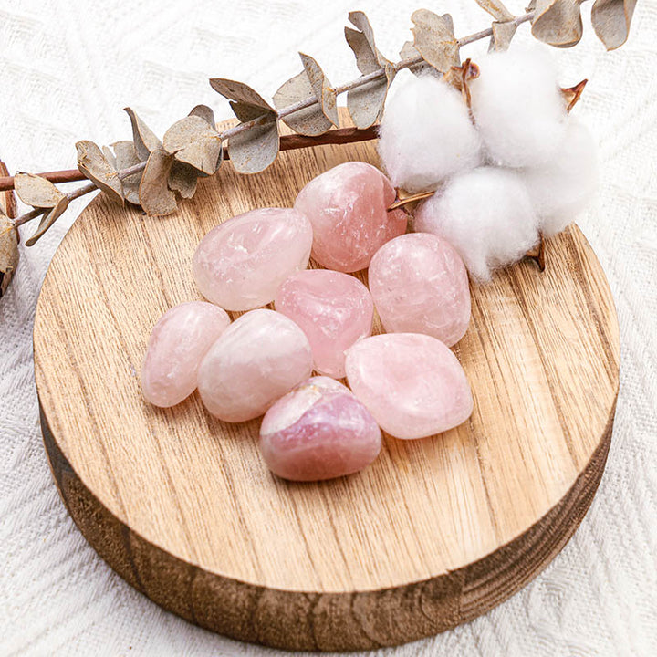 Olivenorma Rose Quartz Natural Tumbled Stone Set - 2-3cm 100g - image 0