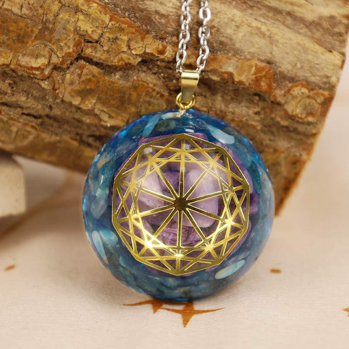 Olivenorma Blue Quartz With Amethyst Protection Necklace - Blue Quartz&Amethyst - YES PLEASE $8 - image 0