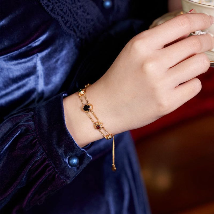 Olivenorma Western Retro Style Double Layer Bracelet - image 1