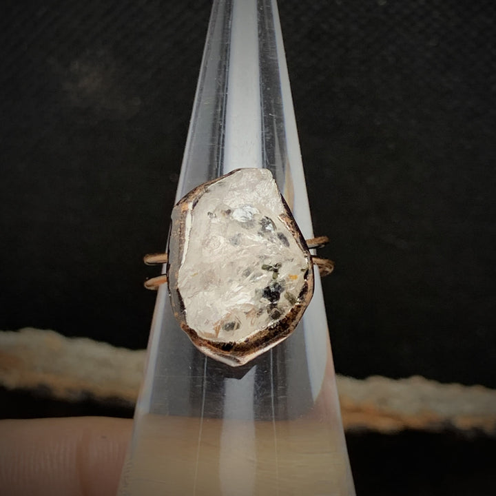 Olivenorma Natural Irregular Raw Stone Twelve Birthstone Adjustable Ring - image 26