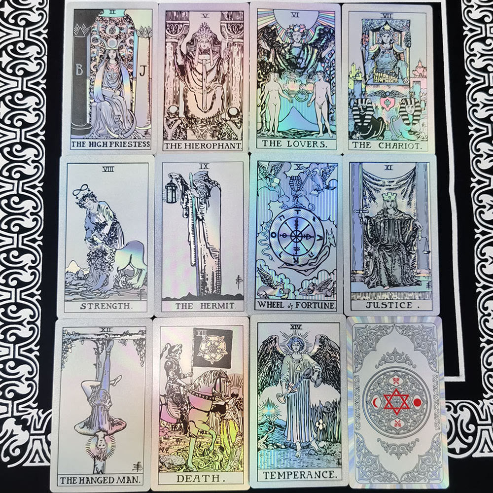 Olivenorma Bronzing Gold Foil Laser Bright Tarot Deck Cards - image 18