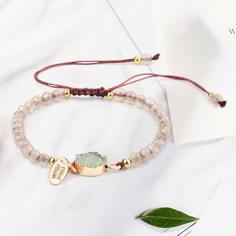 Olivenorma Rose Quartz Green Aventurine Amethyst Bracelet - Green Aventurine - image 2