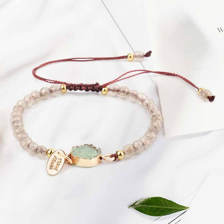 Olivenorma Rose Quartz Green Aventurine Amethyst Bracelet - Green Aventurine - image 2