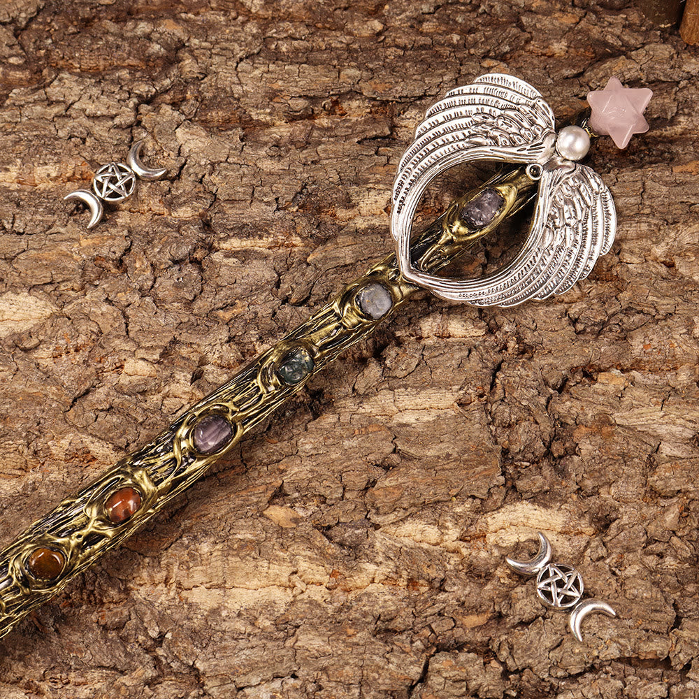 Olivenorma Natural Chakra Merkaba Crystal Wands - image 31