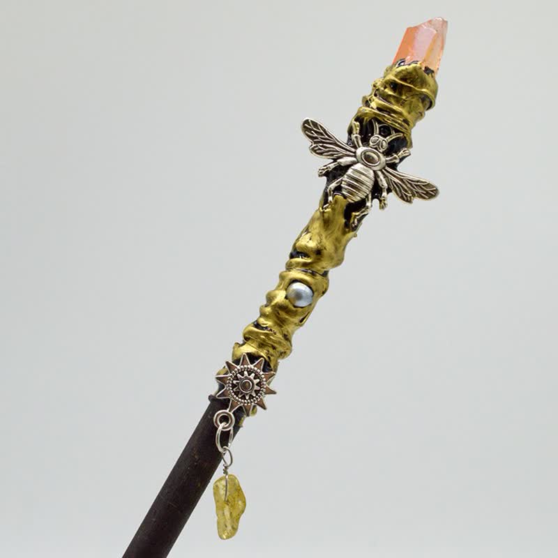 Olivenorma Moon Sun Star Fairy Crystal Wands - Carnelian - image 7