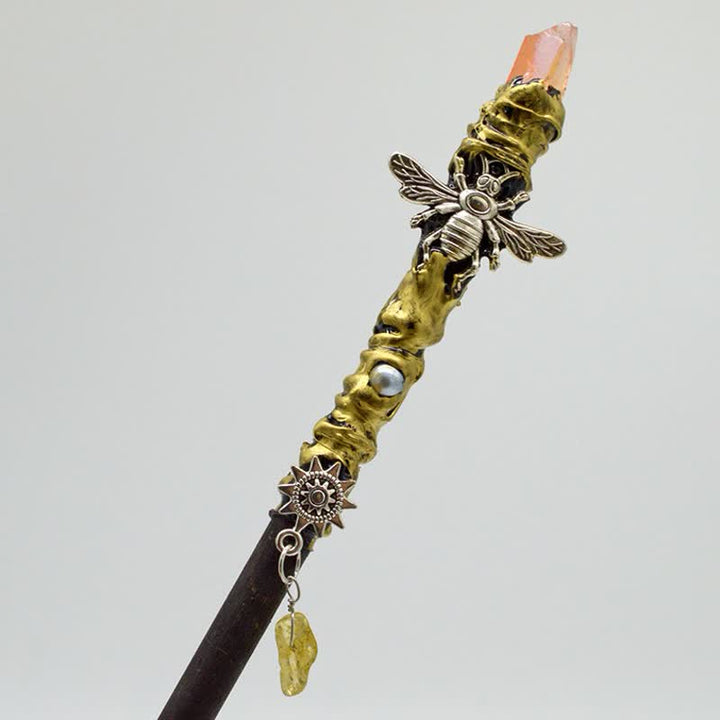 Olivenorma Moon Sun Star Fairy Crystal Wands - Carnelian - image 7