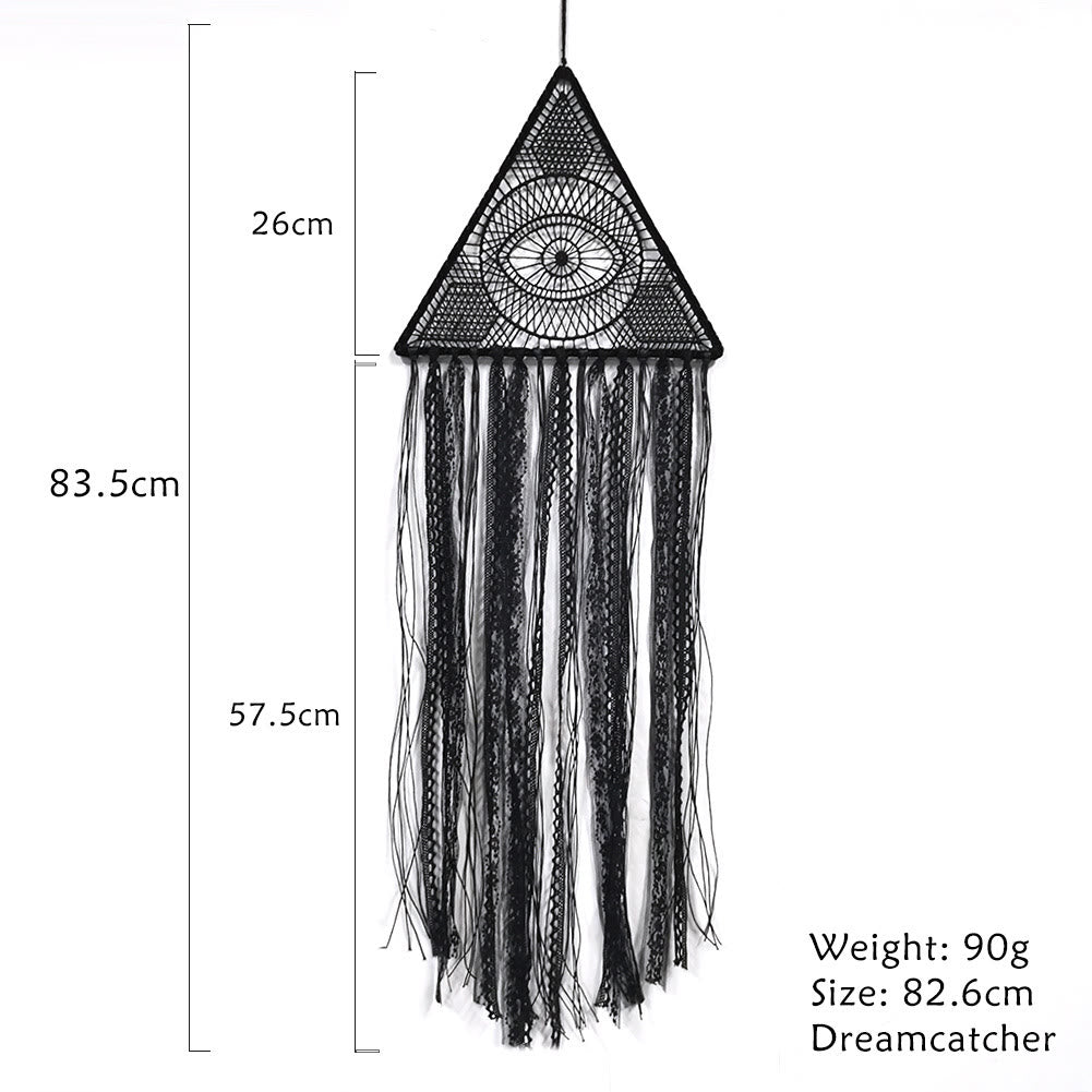 Olivenorma Evil Eye Woven Triangle Tassel Dream Catcher - image 2