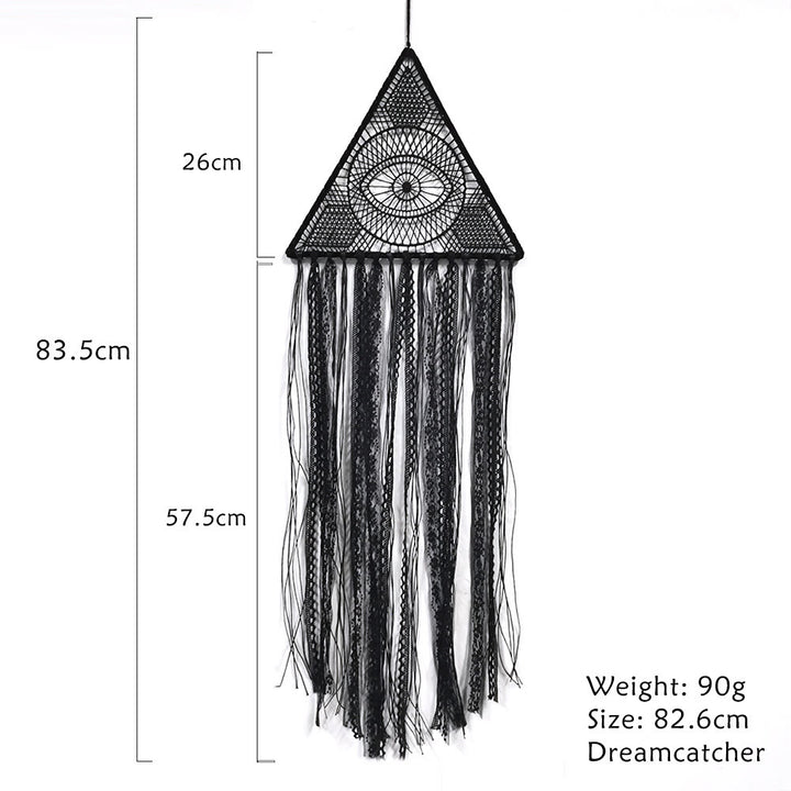 Olivenorma Evil Eye Woven Triangle Tassel Dream Catcher - image 2
