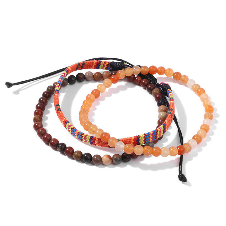 Olivenorma Bohemia Africa Turquoise Crystal Bracelet Set - Sun Stone - image 11