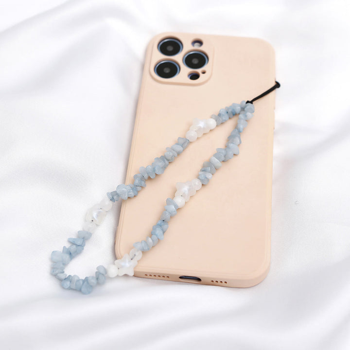 Olivenorma Handmade Crushed Stone Pearl Pentagram Beading Phone Strap - image 8