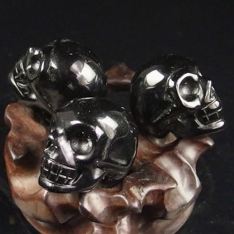 Black Obsidian Crystal Skull Decoration - image 1
