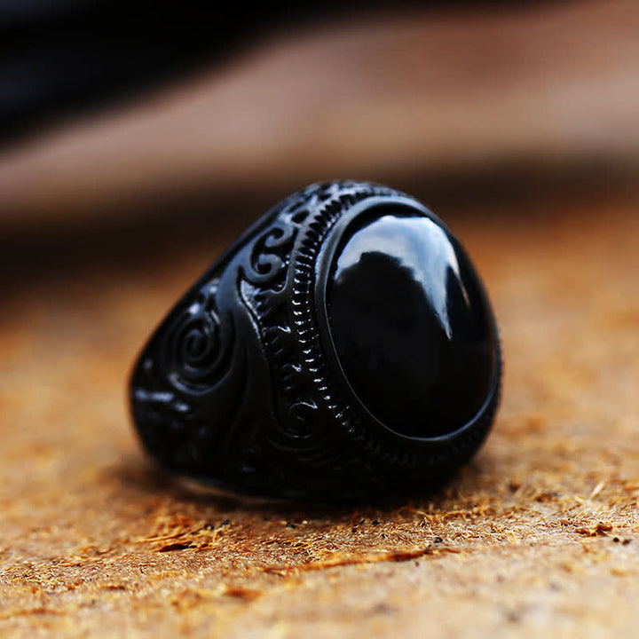 Olivenorma Black Turquoise Stainless Steel Ring - image 9