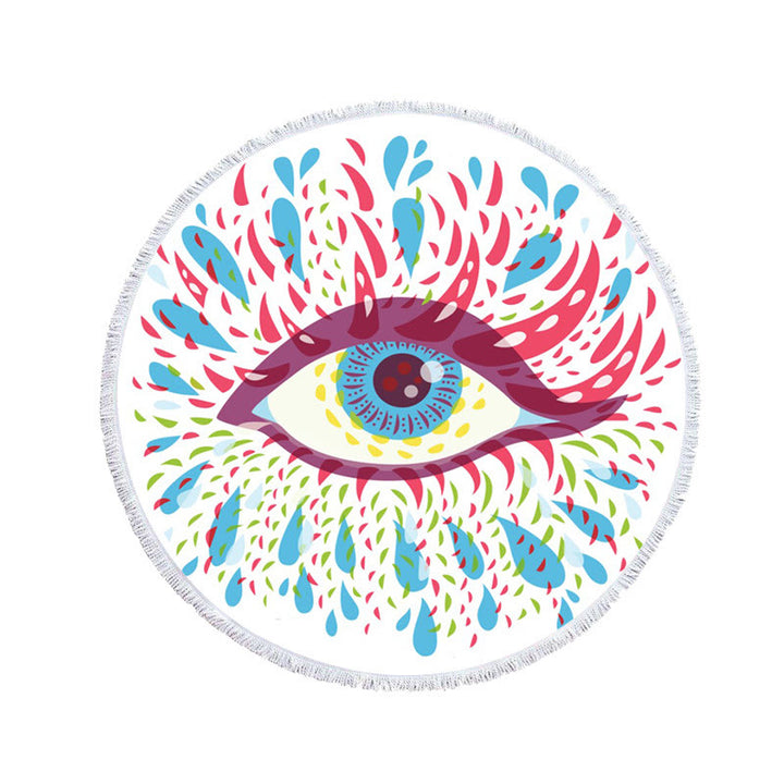 Olivenorma Evil Eye Hamsa Round Beach Towel Tapestry - image 10