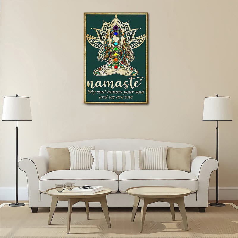 Olivenorma Chakra Yoga Lotus Symbol Poster - image 1