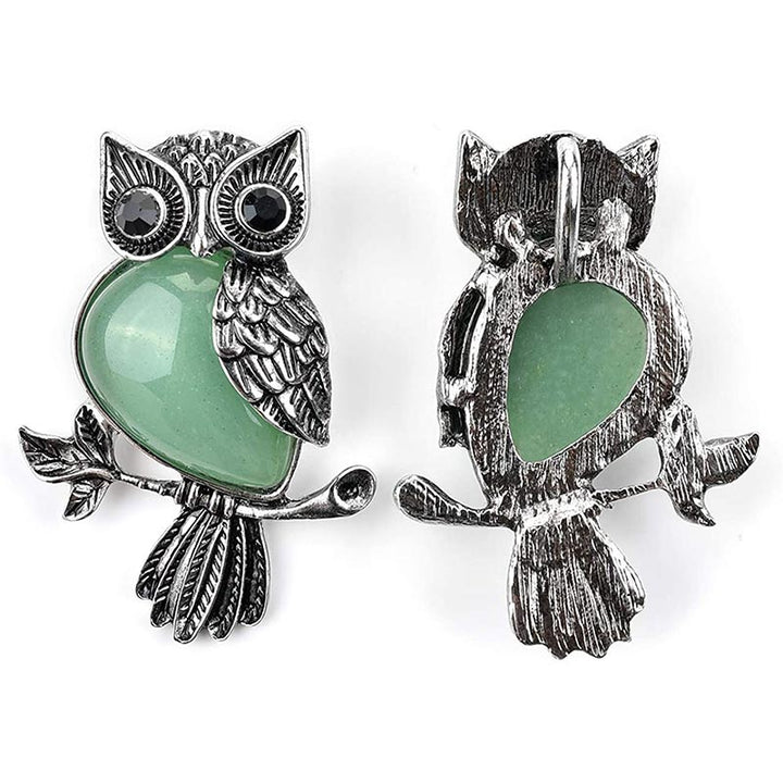 Olivenorma Natural Stone Owl Necklace - image 9