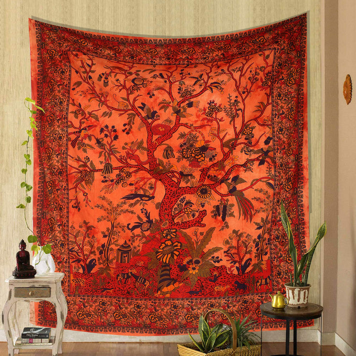 Olivenorma Green Tree Of Life Wall Hanging Psychedelic Tapestry - image 27