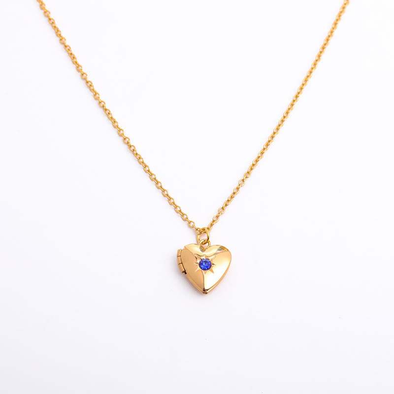 Olivenorma "Shine in My Heart"-Birthstone Heart Album Gift Card  Necklace - image 34
