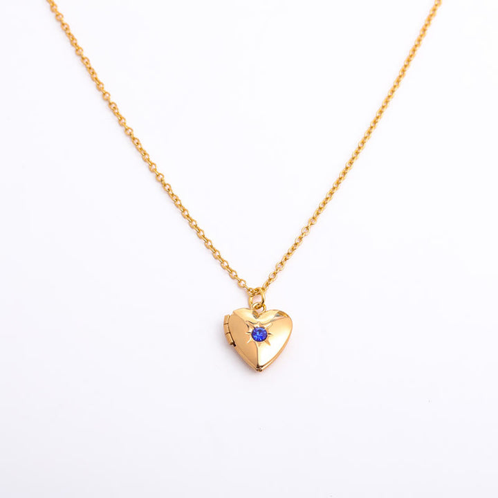 Olivenorma "Shine in My Heart"-Birthstone Heart Album Gift Card  Necklace - image 34